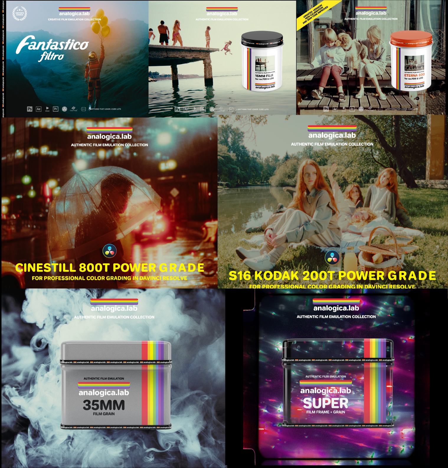 Analogica Lab - PowerGrade-LUTs Pack